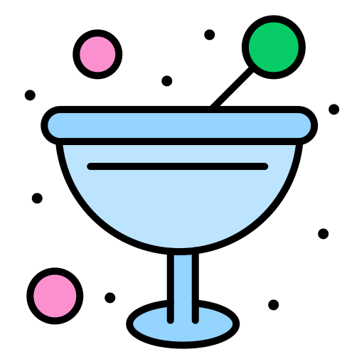 Cocktail Flatart Icons Lineal Color icon