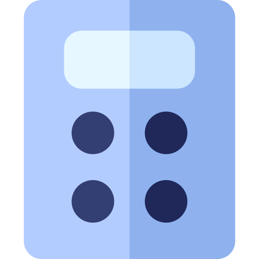 電卓 Basic Rounded Flat icon