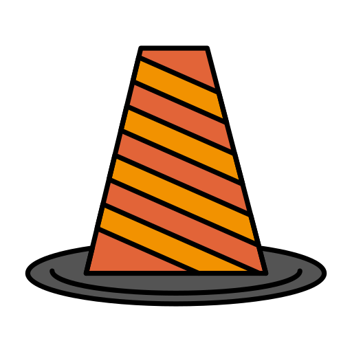 cône de signalisation Flatart Icons Lineal Color Icône
