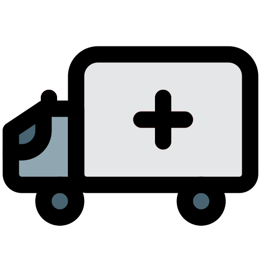 ambulans Pixel Perfect Lineal Color ikona