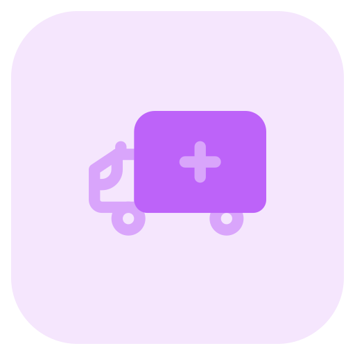 ambulancia Pixel Perfect Tritone icono