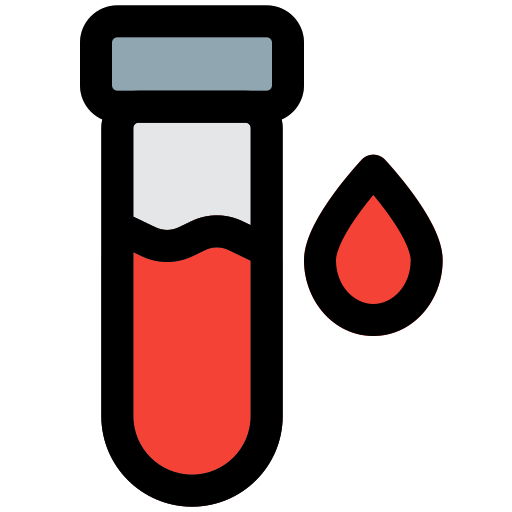 Blood sample Pixel Perfect Lineal Color icon