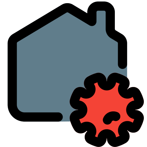 Stay home Pixel Perfect Lineal Color icon