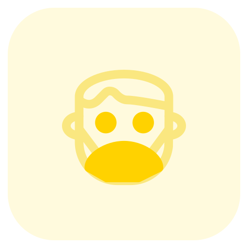 Face mask Pixel Perfect Tritone icon