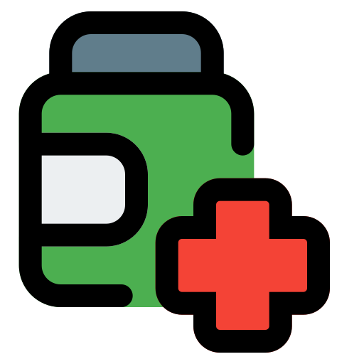 Pills bottle Pixel Perfect Lineal Color icon