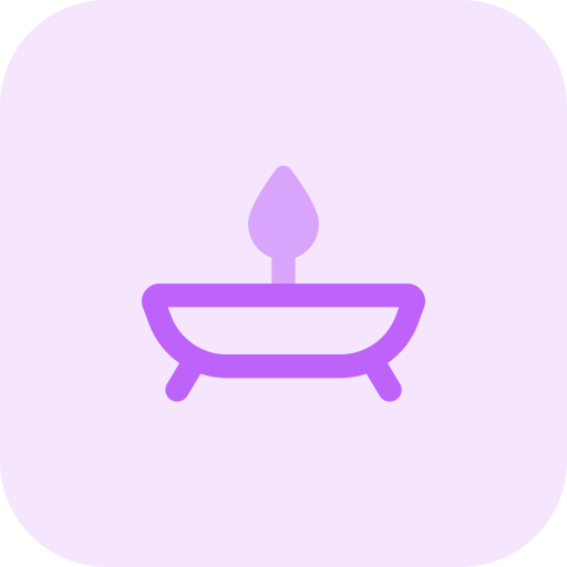 Aromatic candle Pixel Perfect Tritone icon