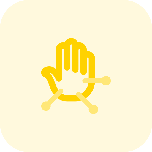 Hand Pixel Perfect Tritone icon