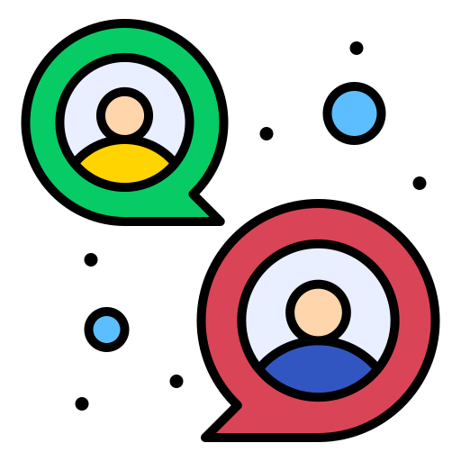 Chatting Flatart Icons Lineal Color icon