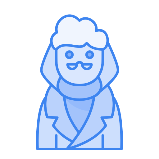 Old woman Generic Blue icon