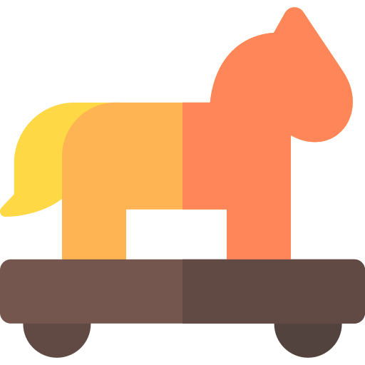 caballo de troya Basic Rounded Flat icono