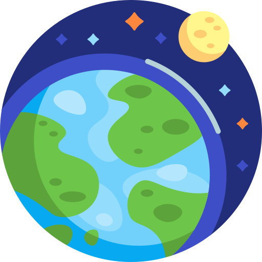 aarde Detailed Flat Circular Flat icoon
