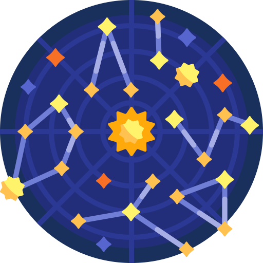 astronomia Detailed Flat Circular Flat ikona