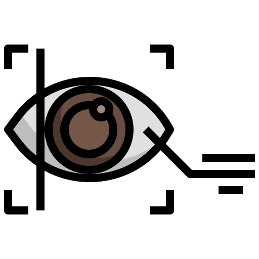 escáner de ojos Surang Lineal Color icono