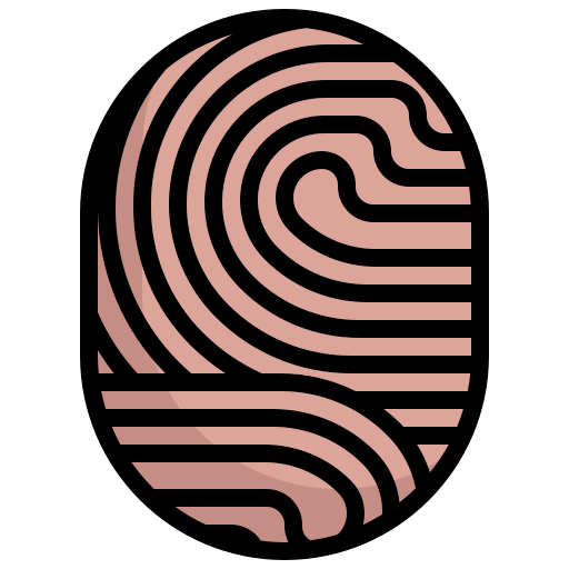 fingerabdruck Surang Lineal Color icon