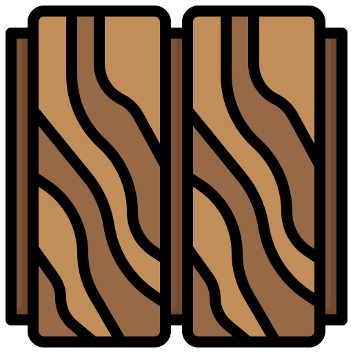 Wood Surang Lineal Color icon