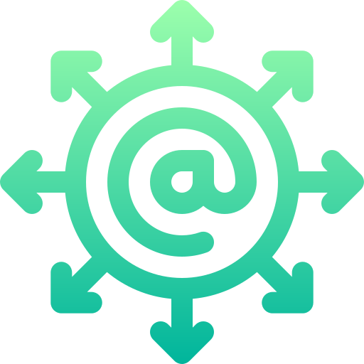 Connect Basic Gradient Lineal color icon