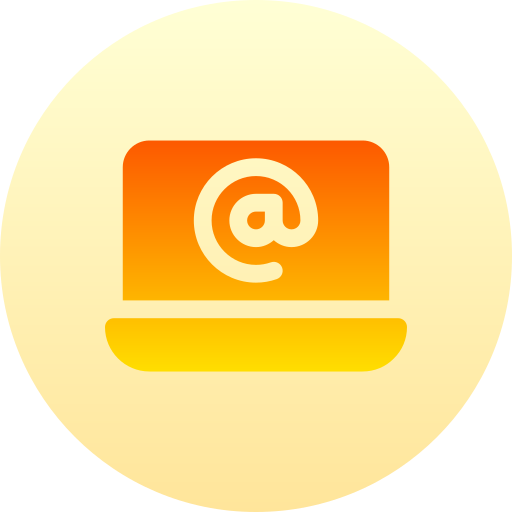 laptop Basic Gradient Circular icon