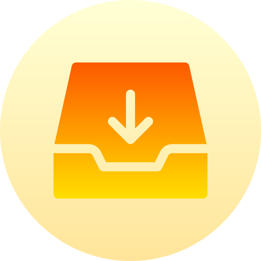 posteingang Basic Gradient Circular icon