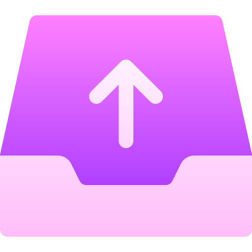 Outbox Basic Gradient Gradient icon