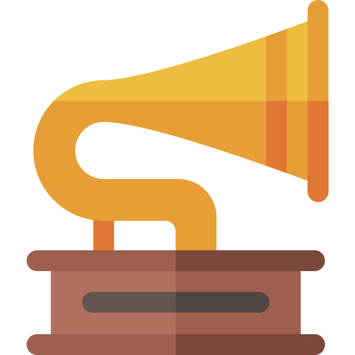 grammophon Basic Rounded Flat icon