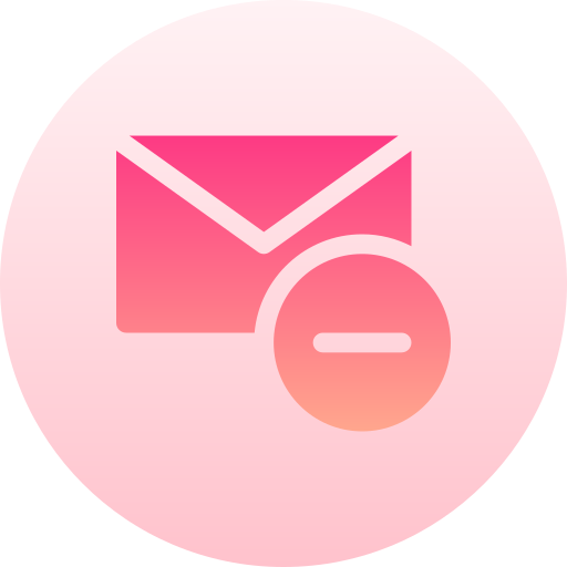 courrier Basic Gradient Circular Icône