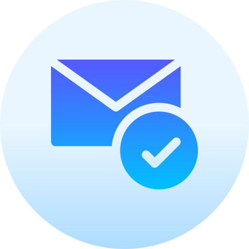 courrier Basic Gradient Circular Icône