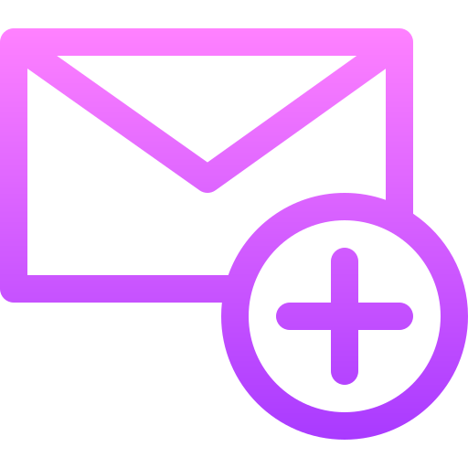 Почта Basic Gradient Lineal color иконка