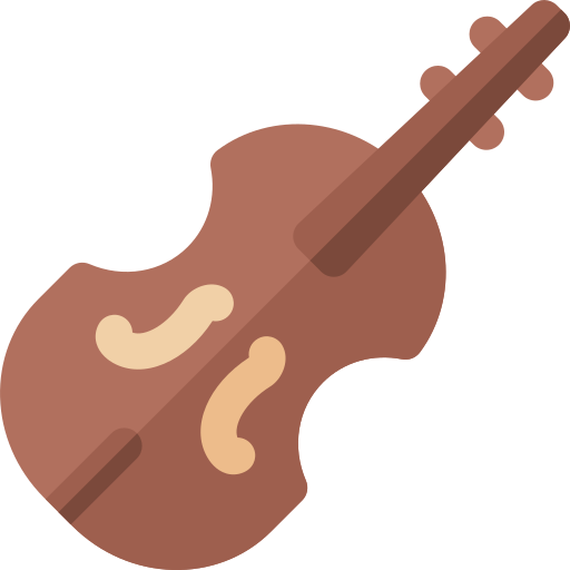 Violin Basic Rounded Flat icon