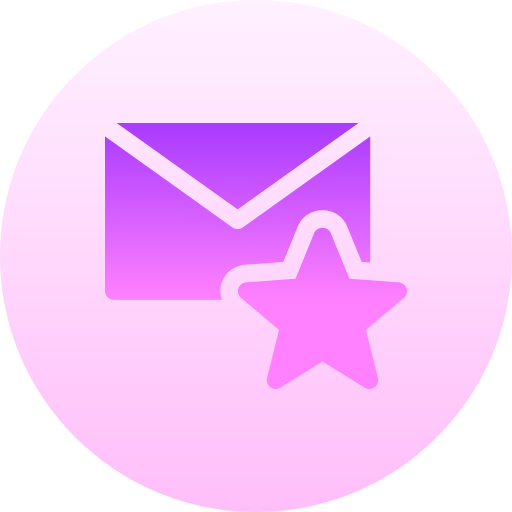 mail Basic Gradient Circular icon