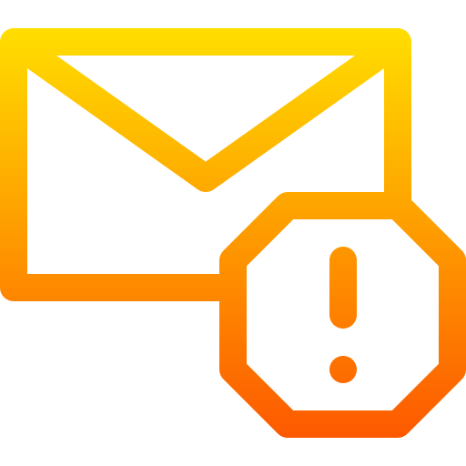 Mail Basic Gradient Lineal color icon