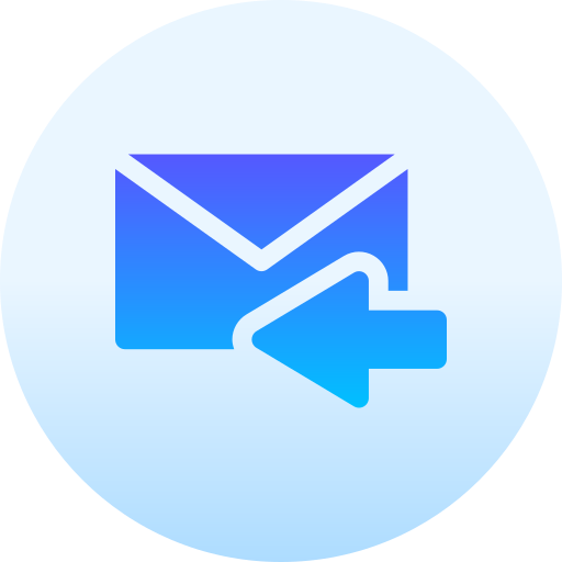 mail erhalten Basic Gradient Circular icon