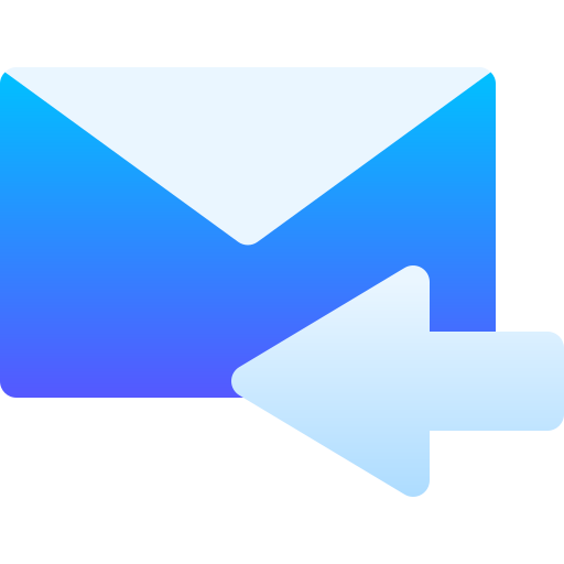 Receive mail Basic Gradient Gradient icon