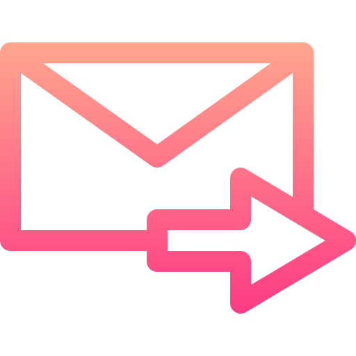 inviare una mail Basic Gradient Lineal color icona