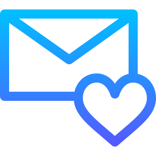 mail Basic Gradient Lineal color icon
