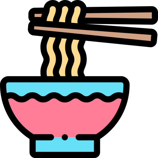 麺 Detailed Rounded Lineal color icon