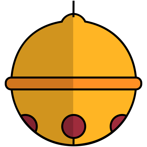 campana de trineo Generic Outline Color icono