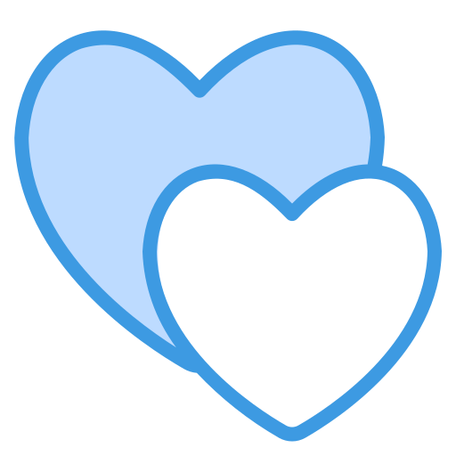 corações Generic Blue Ícone