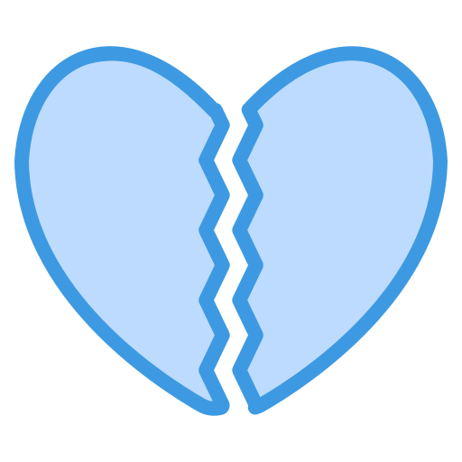 Разбитое сердце Generic Blue иконка