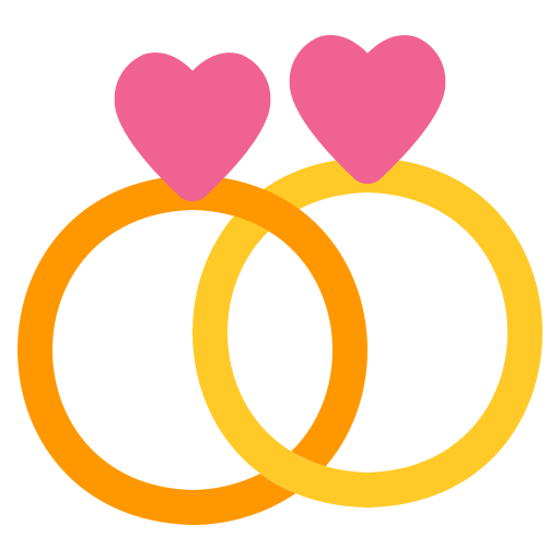 anneaux de mariage Generic Flat Icône