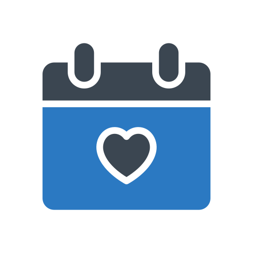 데이트 Generic Blue icon