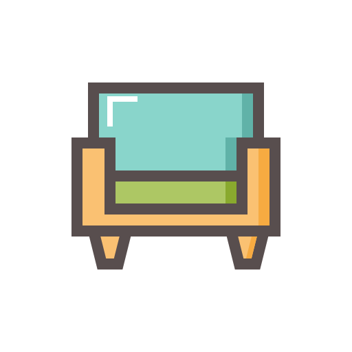 sofa Generic Outline Color ikona