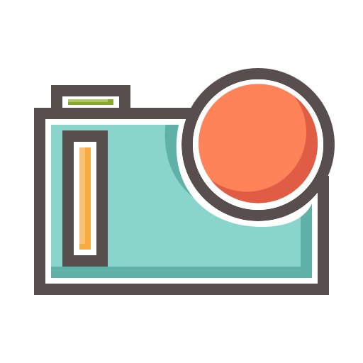 cámara de bolsillo Generic Outline Color icono
