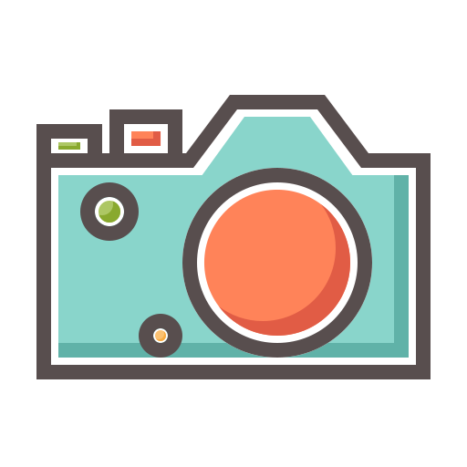 cámara digital Generic Outline Color icono