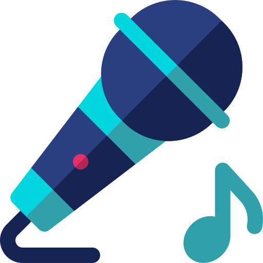 karaoke Basic Rounded Flat icono