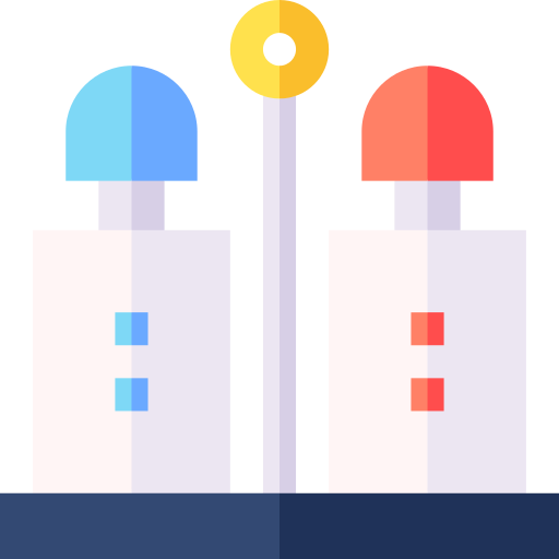 Salt and pepper Basic Straight Flat icon