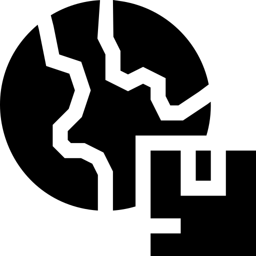 livraison internationale Basic Straight Filled Icône