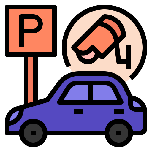parcheggio auto Generic Outline Color icona