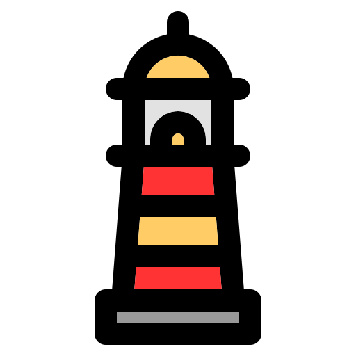 Lighthouse Generic Outline Color icon