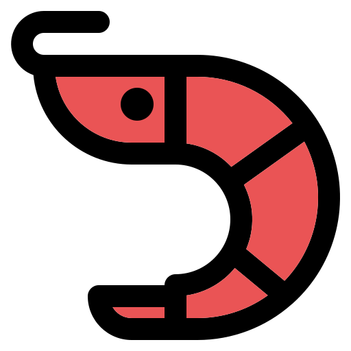camarón Generic Outline Color icono