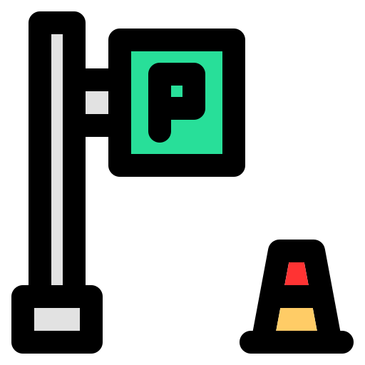 estacionamiento Generic Outline Color icono